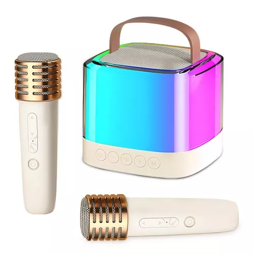 Gaodas T7 Karaoke Bluetooth Speaker With Microphone, Rechargeable Portable Voice Changer Wireless Bluetooth Mic