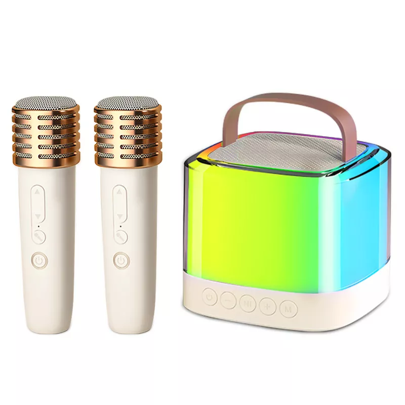 Gaodas T7 Karaoke Bluetooth Speaker With Microphone, Rechargeable Portable Voice Changer Wireless Bluetooth Mic