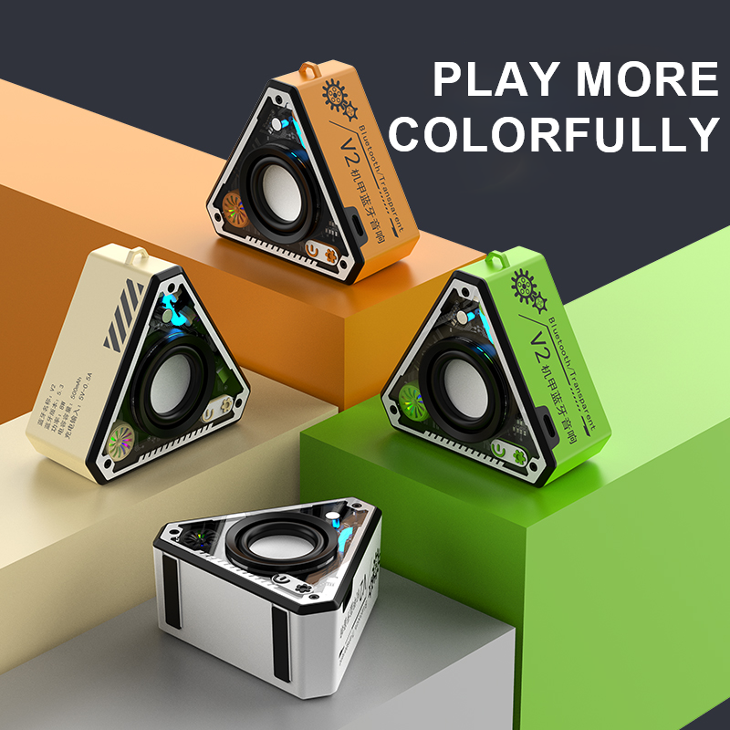 Gaodas V2 Mecha Style Speaker LED Light Karaoke Machine Outdoor Portable Wireless Speaker