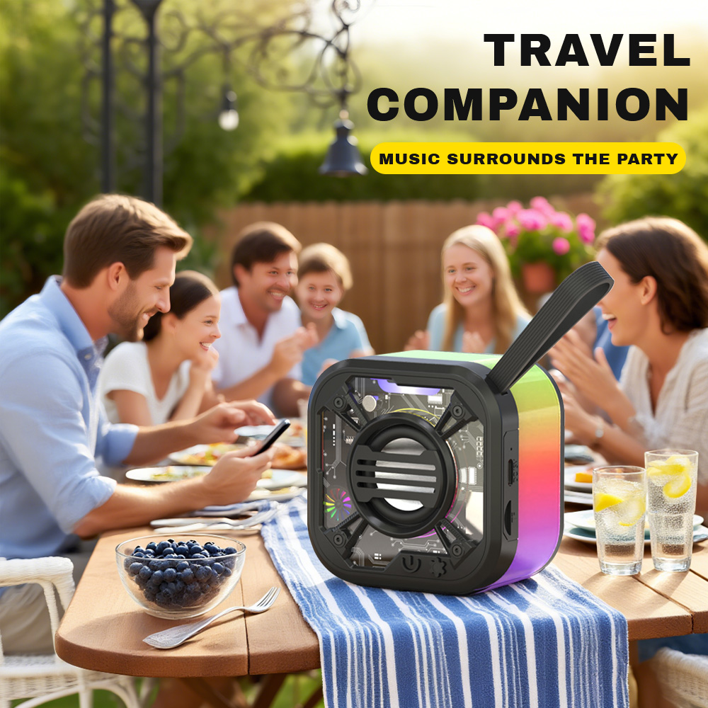 Gaodas V3V5 Mini Audio Party Box DJ Karaoke Player Bluetooth Portable Home Speaker for Phone Computer Gaming Travel