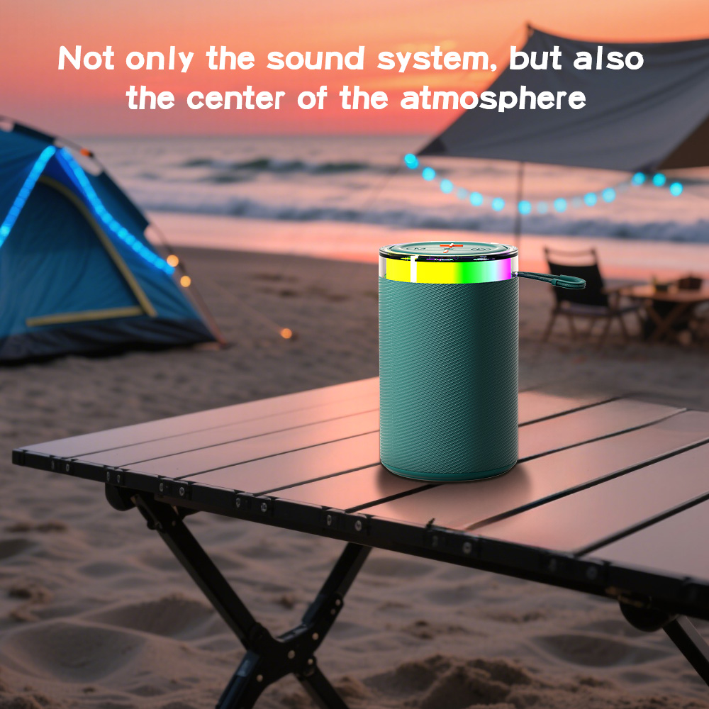 Gaodas 2501/2502 Factory RGB Light 5-10W Portable Water Cup Bluetooth Speaker Cylindrical Party Speaker for Mobile Phone Computer