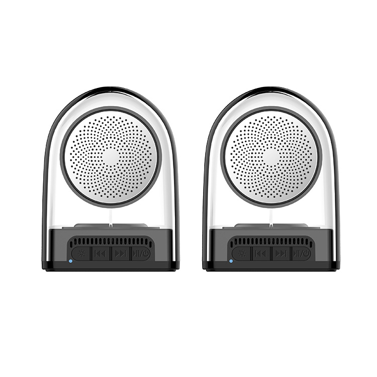 Gaodas D10S Bluetooth 4Ω3W Magnetic Adsorption Acrylic TWS Transparent Portable Wireless Mini Speaker Free Silicone Cover