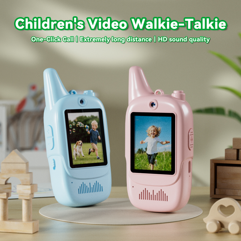 Gaodas 007 Enfant Wireless Mini Walkie Talkie with Camera FaceTime Phone Video Chat Walkie Talkies for Kids