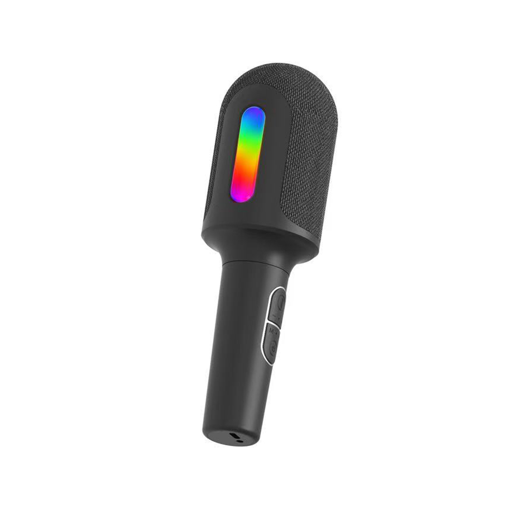 Gaodas M9 Wireless RGB LED Karaoke Microphone Portable Handheld Mic with Colorful Light Effect Bluetooth Speaker for Kids Adults Party