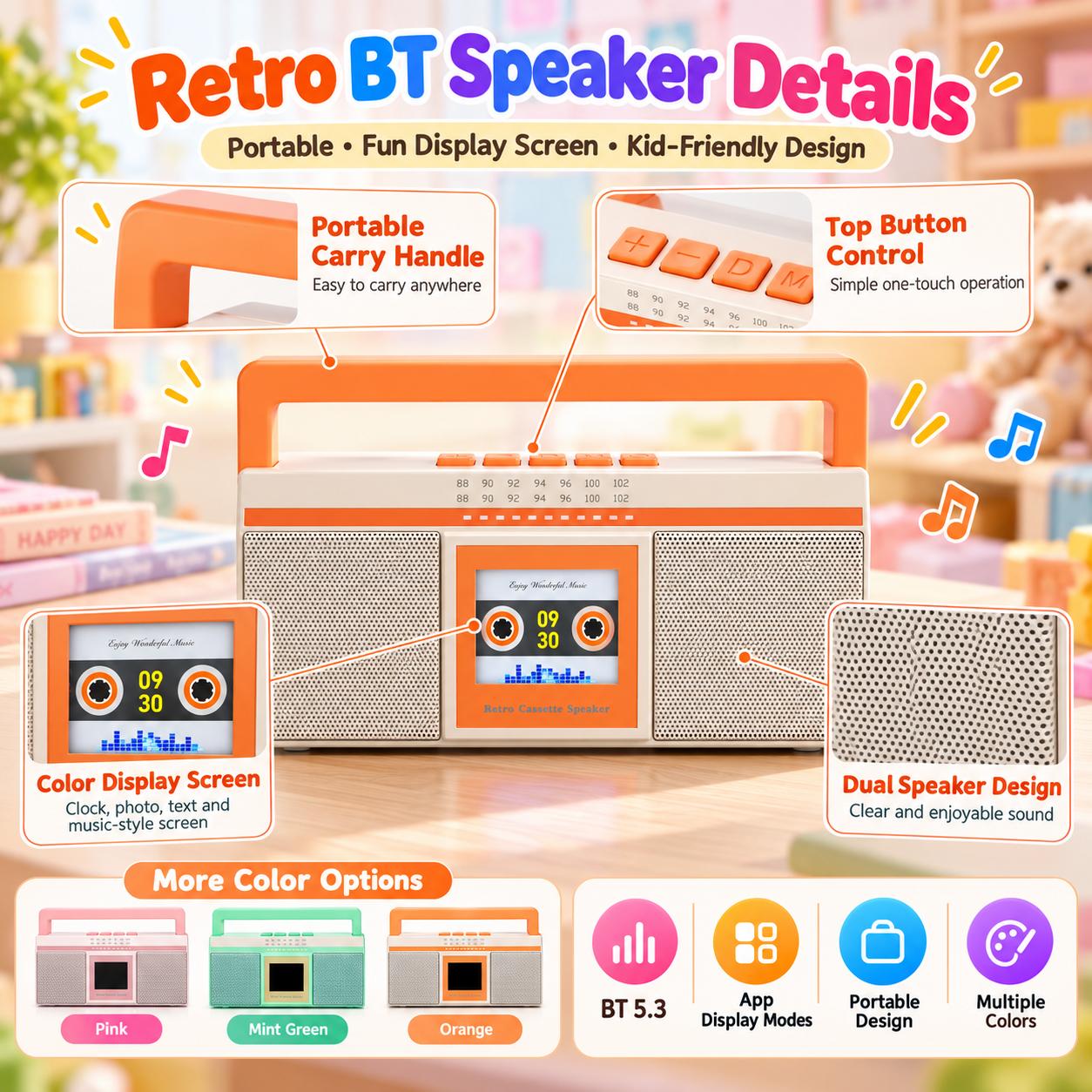 retro bluetooth speaker